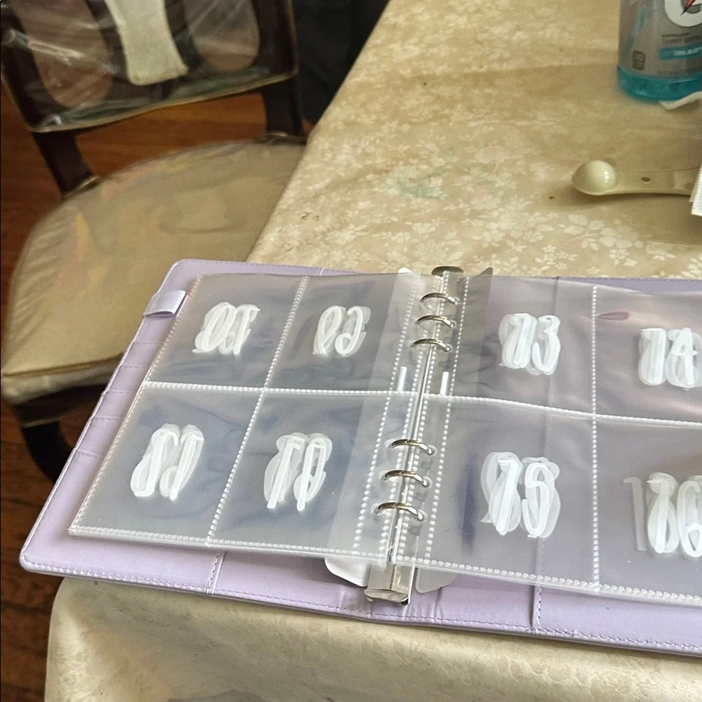Lavender Savings Challenge Binder